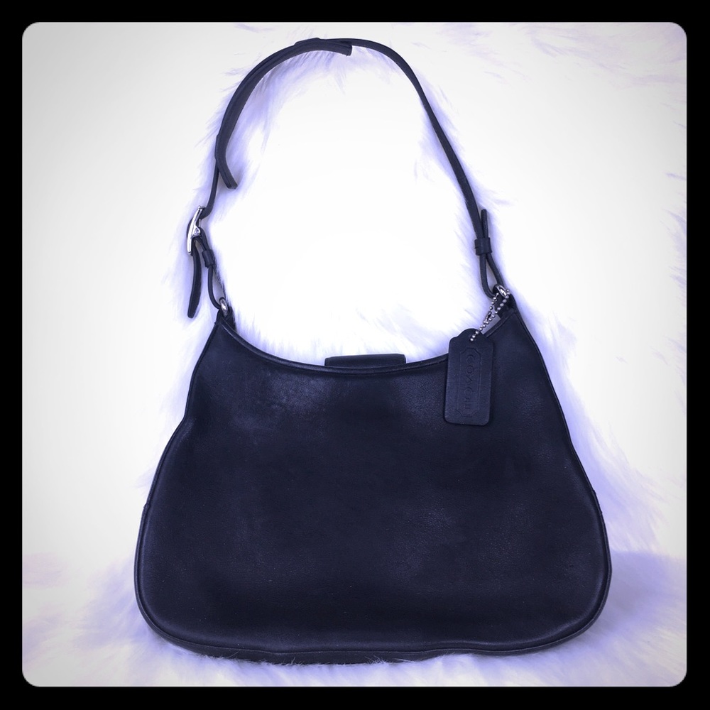Vintage Coach Legacy City Black Leather Bag